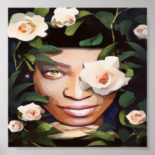 Poster de Arte de Mulher Negra