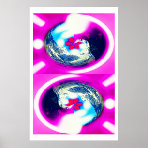poster de arte de mundos paralelos