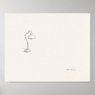 Poster de Arte de Parede Minimalista Introvertido