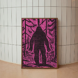 Poster de Arte de Parede Moderna Retro-Rosa Flores