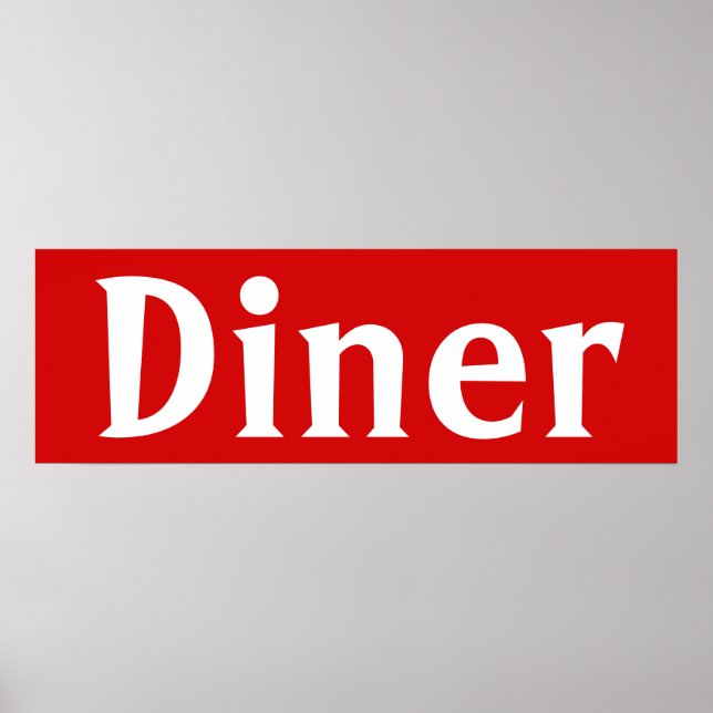 Poster de Arte de Parede Vermelho Brilhante (Frente)