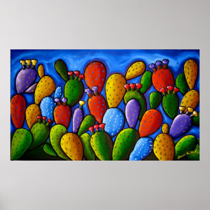 Poster de Arte de Pear de Arco-Íris