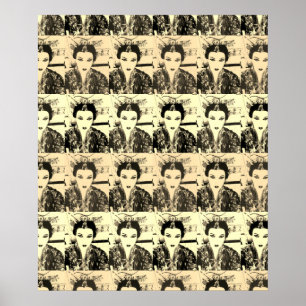 Poster De Arte De Pop De Parede Legal Geisha Selfi