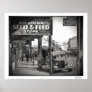 Poster de Arte de Sementes e Alimentos para Animai