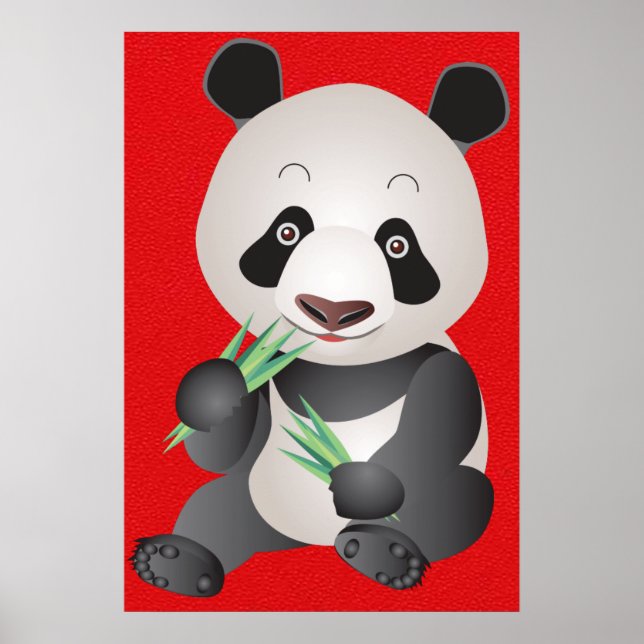 poster de arte de urso panda (Frente)