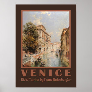 Poster de Arte de Veneza da Unterberger