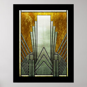 Poster de Arte Deco Icônica.