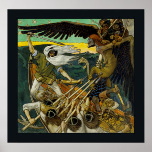 Poster de arte "Defesa" de Gallen-Kallela