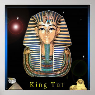 Poster de arte digital King tut