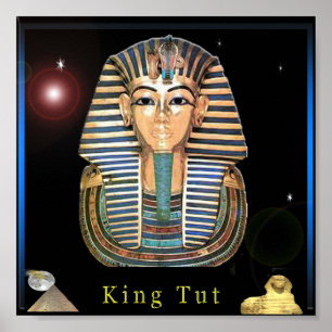 Poster de arte digital King tut
