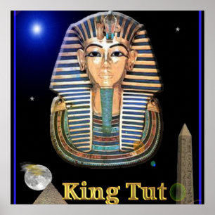 Poster de arte digital King tut