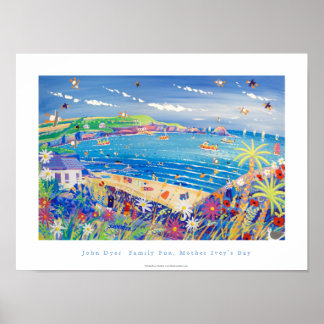 Poster de Arte: Diversão Familiar, Cornwall da Baí