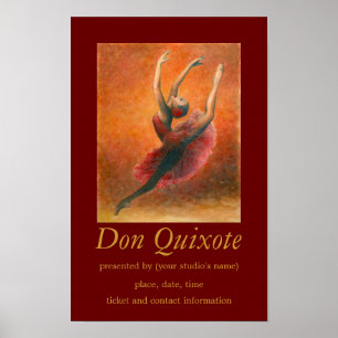 Poster de Arte do Balé Don Quixote