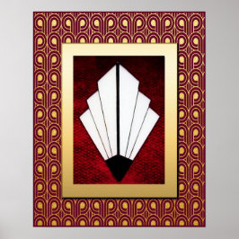 Poster de arte Elegante vibrante.