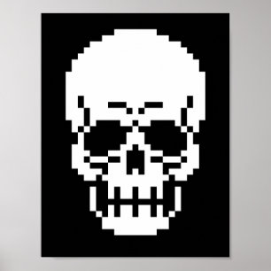 poster de Arte em Pixel de 8 Bits
