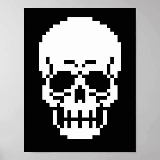 poster de Arte em Pixel de 8 Bits (Frente)