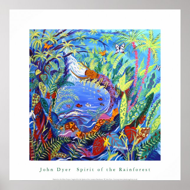 Poster de Arte: Espírito da Floresta Amazônica (Frente)