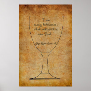 Poster de Arte Espiritual para Afirmação de Reinca