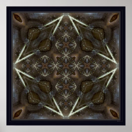 Poster de arte fractal gemstone gemstone