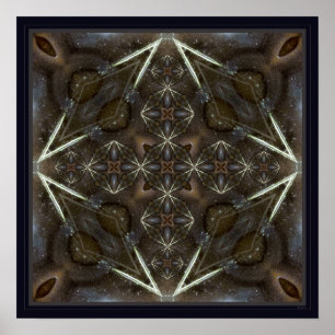 Poster de arte fractal gemstone gemstone