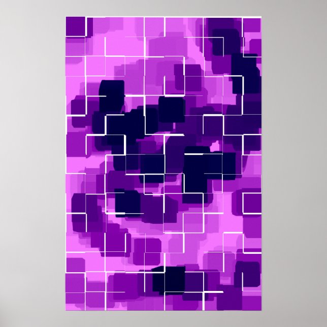 poster de Arte Geométrica "Plum" (Frente)