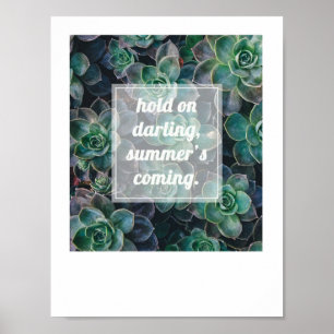 Poster de Arte Inspiracional de Verão