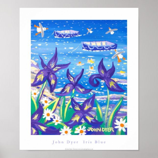 Poster de Arte: Iris Blue (Frente)