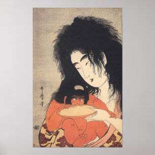 Poster de arte japonesa de Utamaro