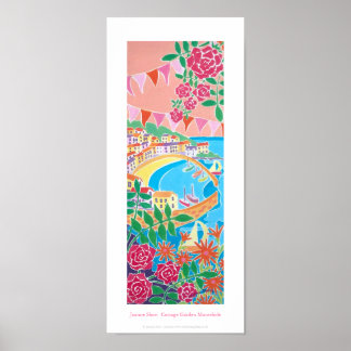 Poster de Arte: Jardim de Algodão, Bocal, Cornualh