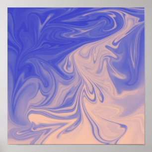 Poster de Arte Líquida Roxo, Violeta, Areia Do Des