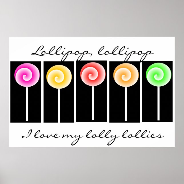 Poster de Arte Lollipop (Frente)