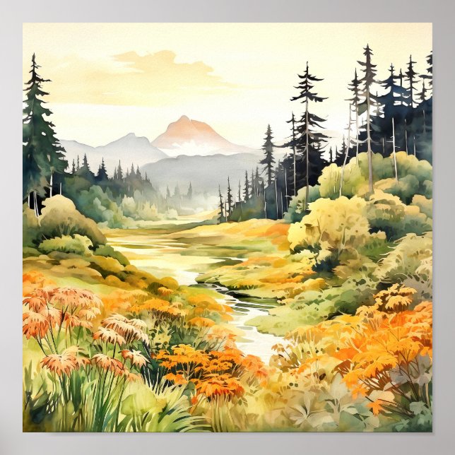 Poster de Arte na Paisagem do Colorado (Frente)