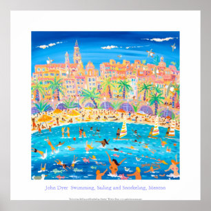 Poster de Arte: Nadação, Navegação e Snorkeling, M