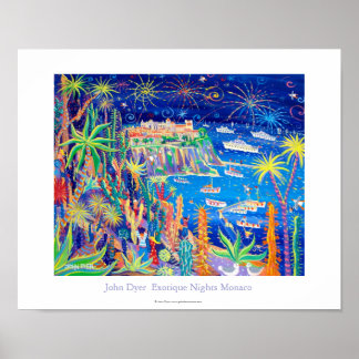 Poster de Arte: "Noites de Exotique, Mônaco"
