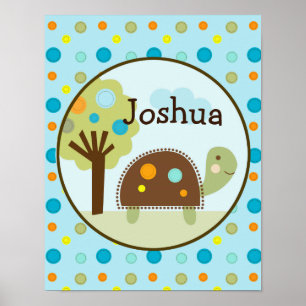 Poster de Arte Personalizada Giggle/Turtle/Tree
