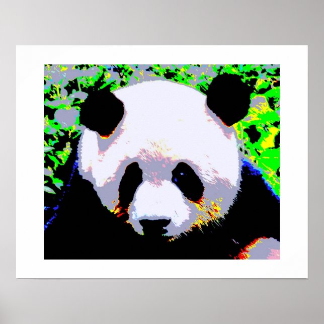 Pôster de Arte Pop Panda - Impressão de Pôsteres d (Frente)