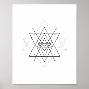 Poster de Arte por Geometria Sagrada de Sri Lanka