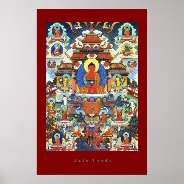 Poster de Arte Religiosa Buddha Amitabha (Frente)