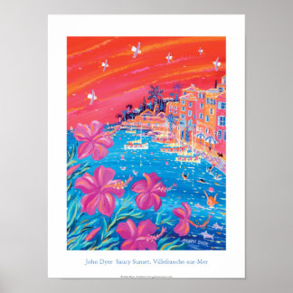 Poster de Arte: Saucy Sunset, Villefranche-sur-Mer