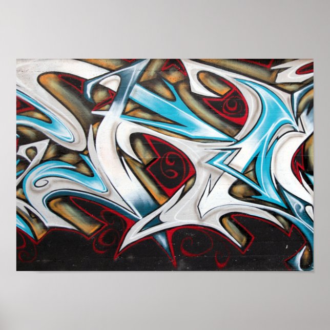 Poster de Arte Urbana de Rosas (Frente)