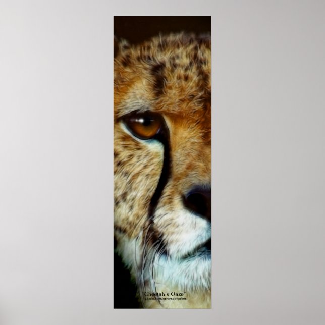 POSTER de Arte Vertical, FACE CHEETAH (Frente)