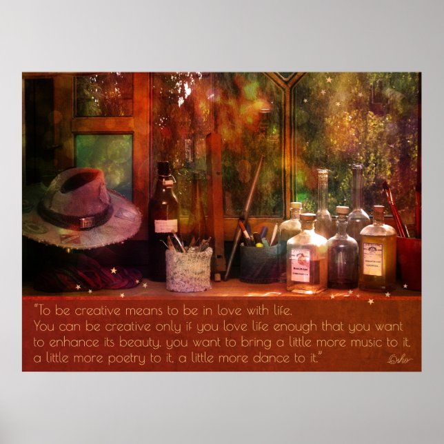 Poster de Arte, Vida e Criatividade (Frente)