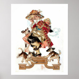 Poster de arte vítrea humorística de ação de g