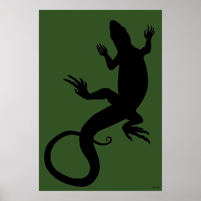 Poster de Artes Répteis de Arte Lizard Poster Gran (Frente)