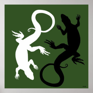 Poster de Artes Répteis de Arte Lizard Poster Gran