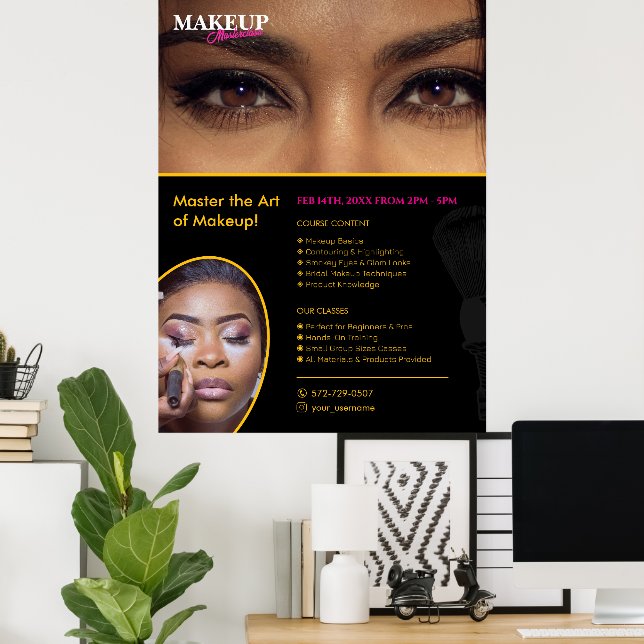 Poster de Artista de Composição Personalizada (Escritório em casa)