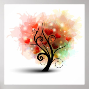 Poster de árvore cardíaca