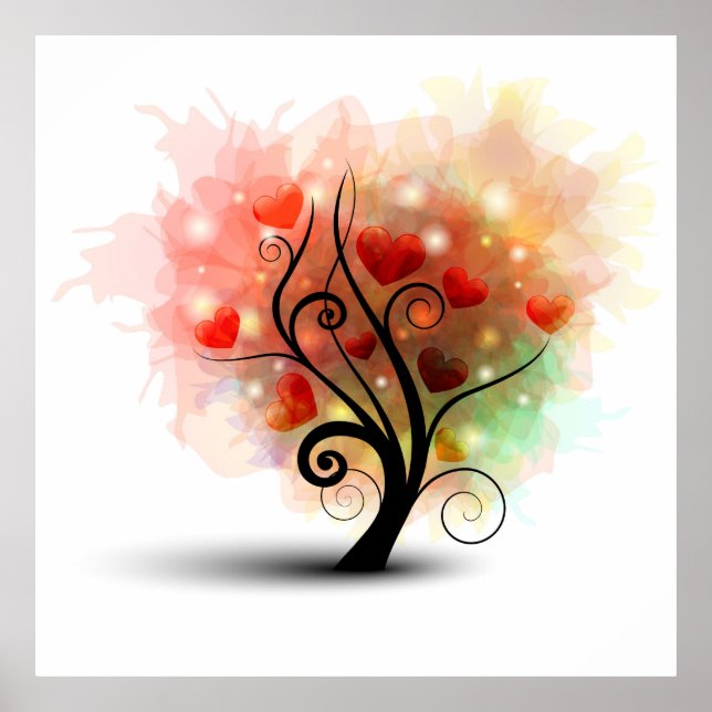 Poster de árvore cardíaca (Frente)