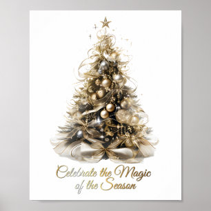 Poster de Árvore de Natal Elegante