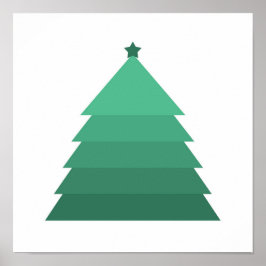 Poster de árvore de Natal minimalista
